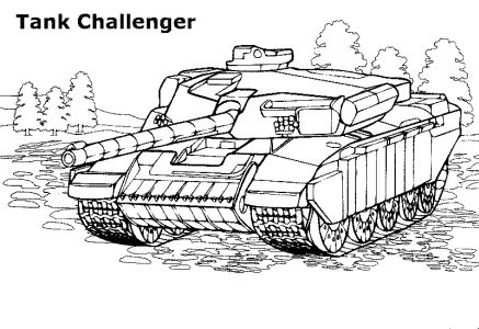 Free Coloring pages for boys and girls: Technique: Tanks, vehicles