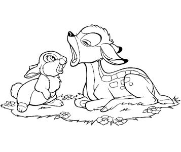 Coloring Pages Bambi